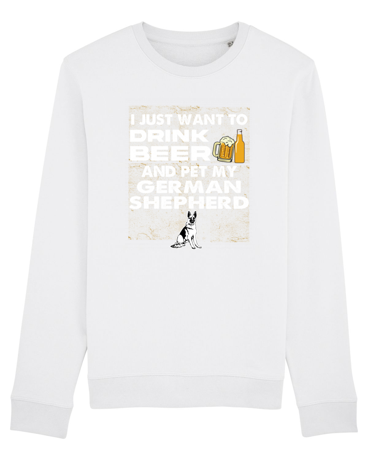 Bluză mânecă lungă Unisex Rise White