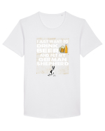 GERMAN SHEPHERD Tricou mânecă scurtă guler larg Bărbat Skater