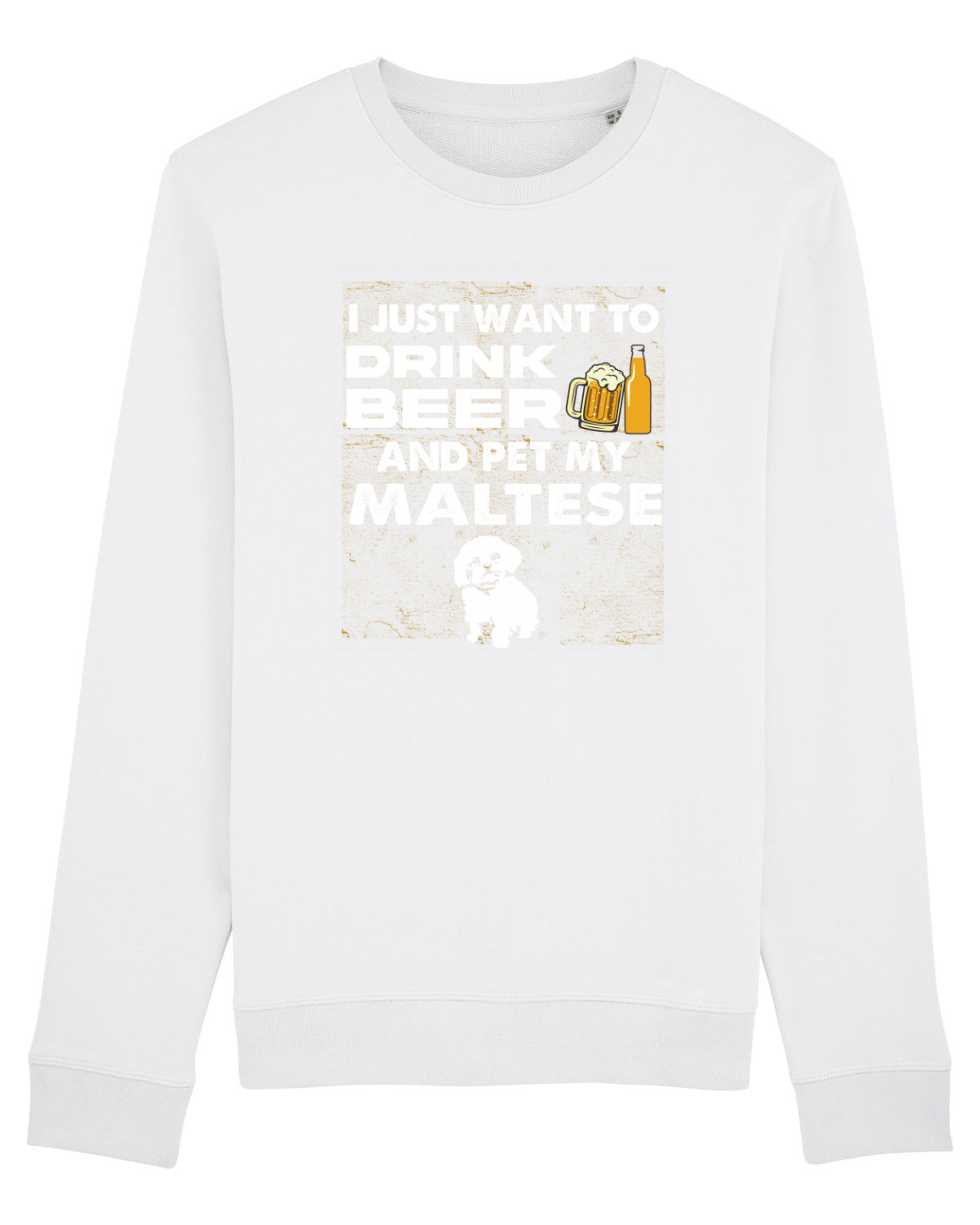 Bluză mânecă lungă Unisex Rise White