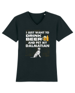 DALMATIAN Tricou mânecă scurtă guler V Bărbat Presenter