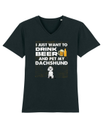 DACHSHUND Tricou mânecă scurtă guler V Bărbat Presenter