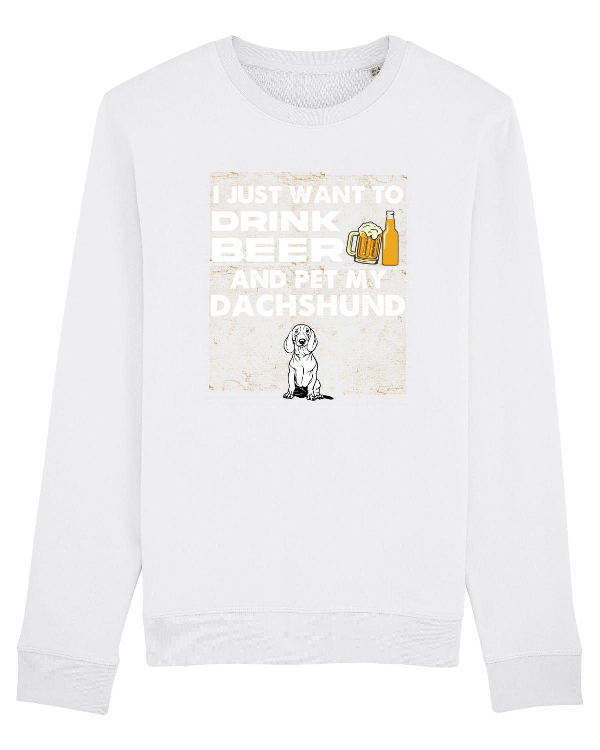 Bluză mânecă lungă Unisex Rise White