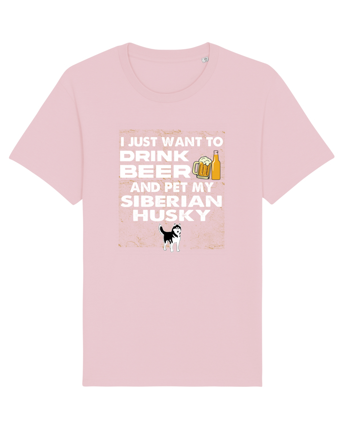 Tricou mânecă scurtă Unisex Rocker Cotton Pink