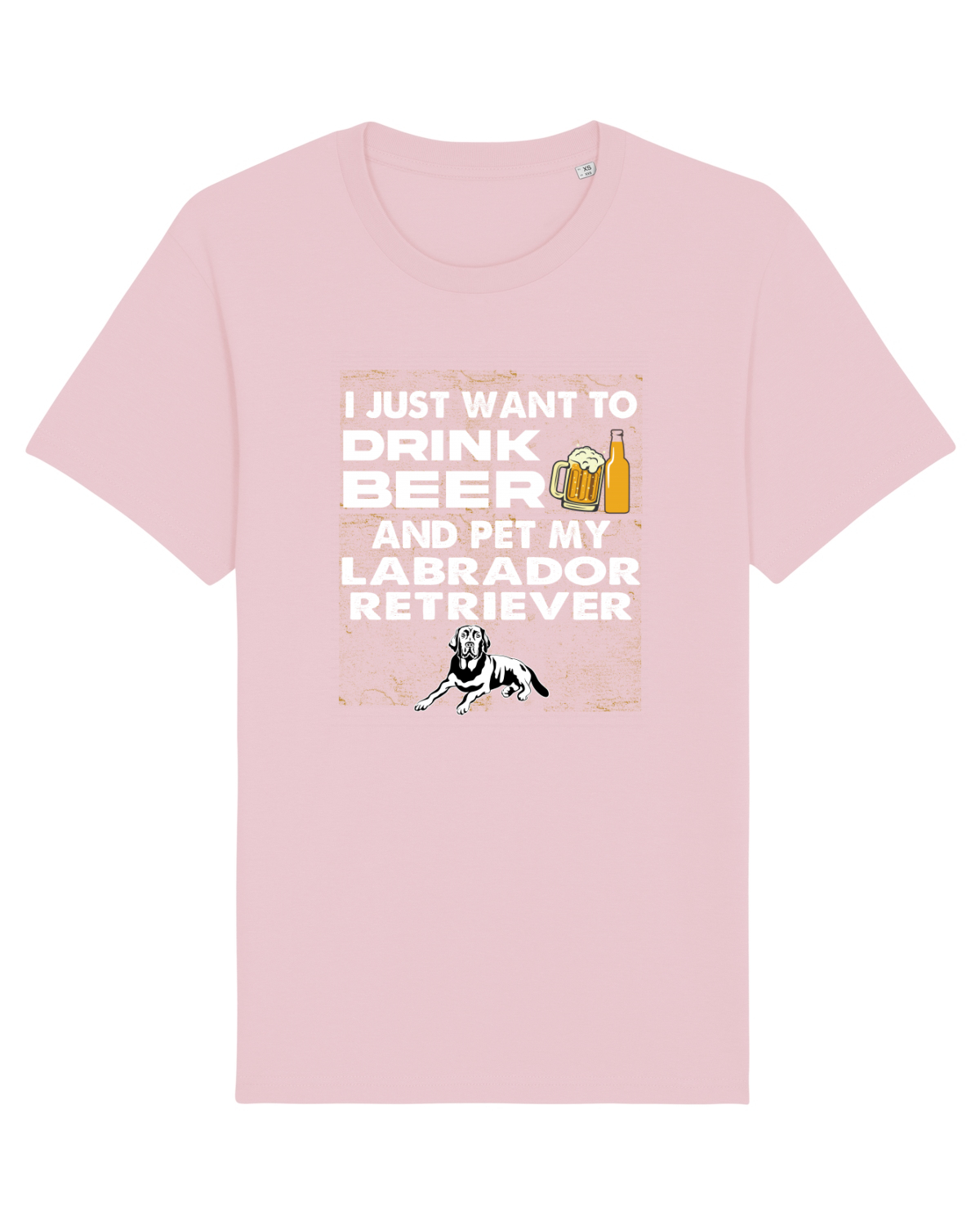 Tricou mânecă scurtă Unisex Rocker Cotton Pink