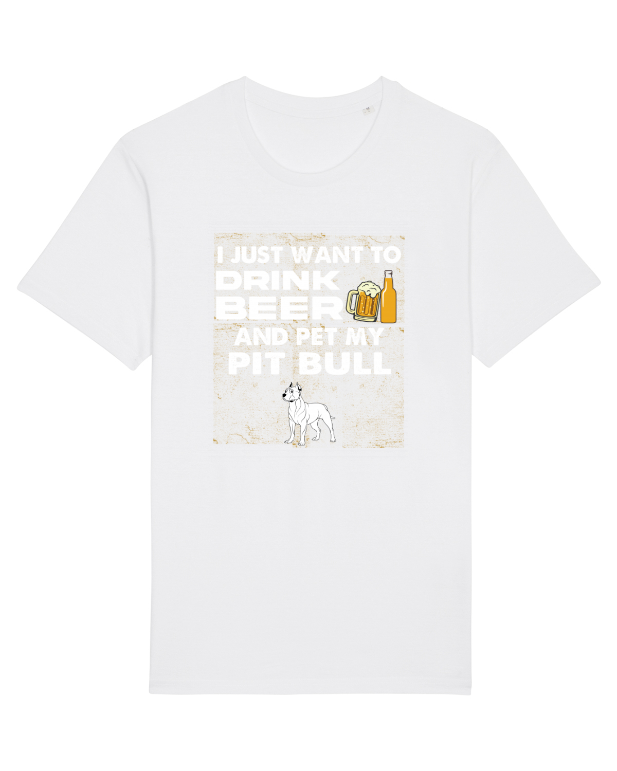 Tricou mânecă scurtă Unisex Rocker White