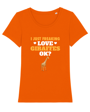GIRAFFES Bright Orange