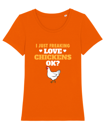 CHICKENS Bright Orange