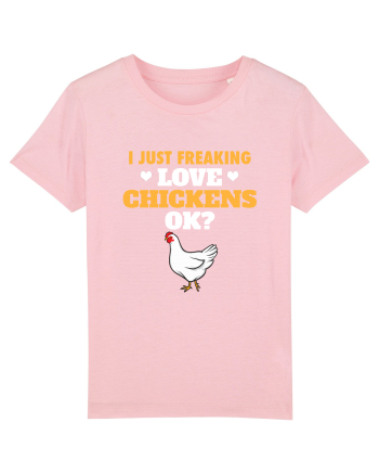 CHICKENS Cotton Pink
