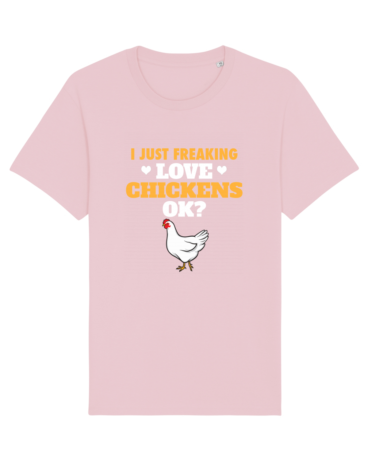 Tricou mânecă scurtă Unisex Rocker Cotton Pink