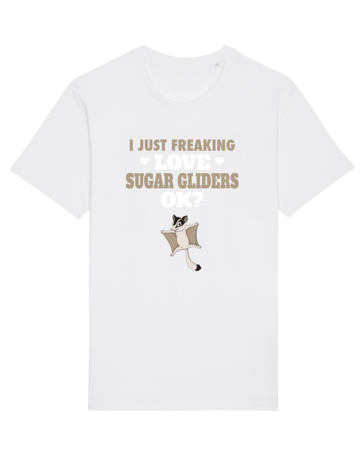Tricou mânecă scurtă Unisex Rocker White