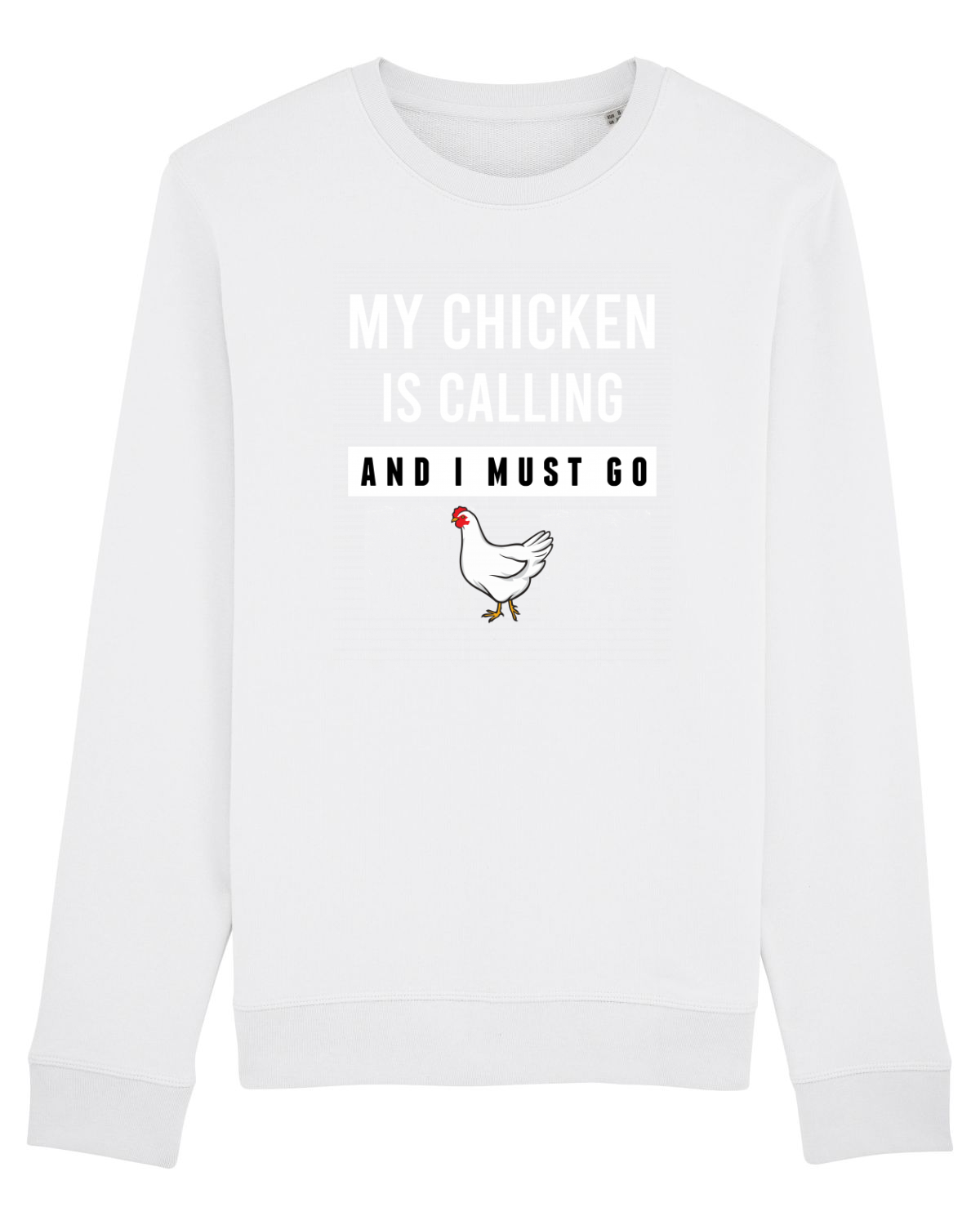 Bluză mânecă lungă Unisex Rise White