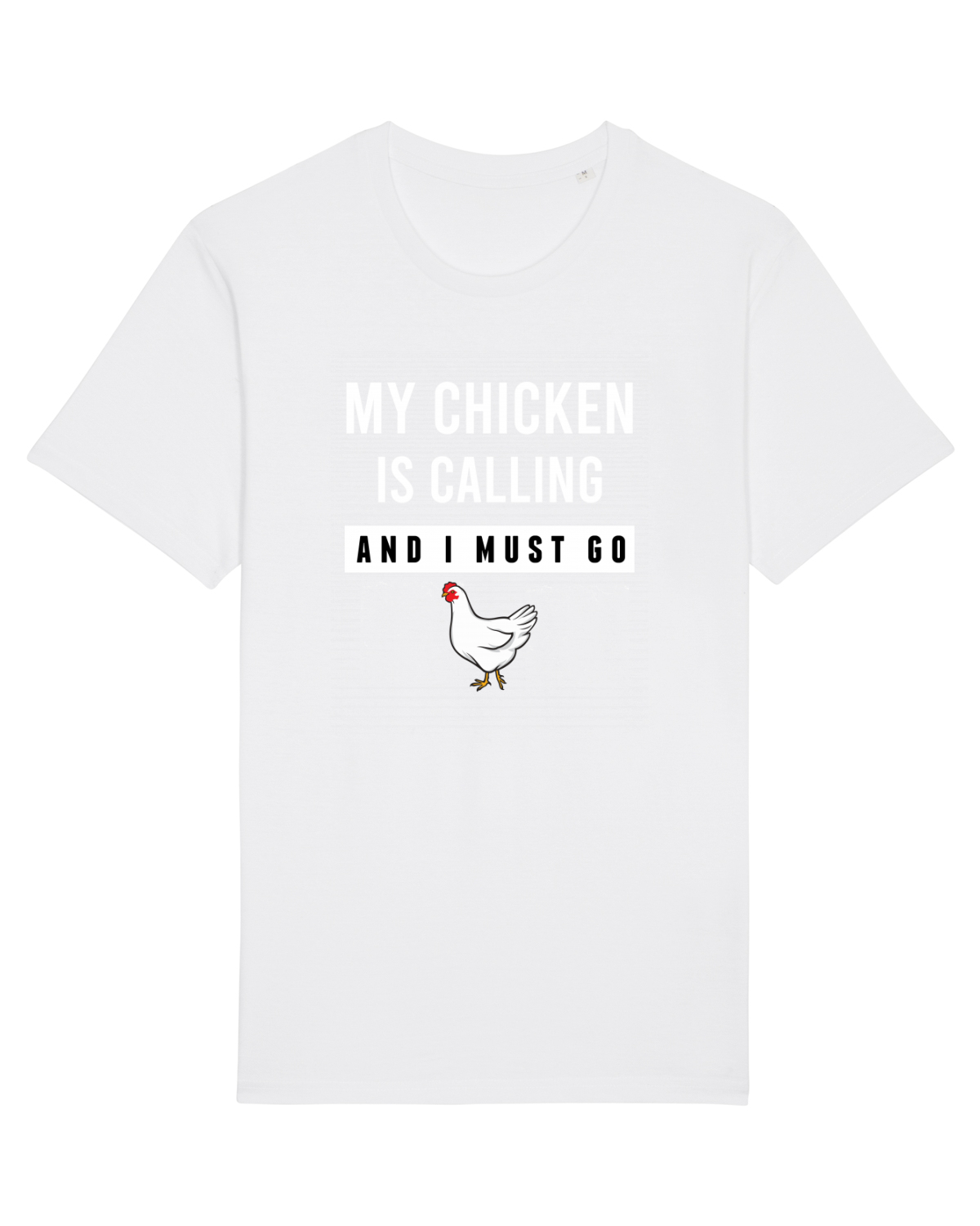 Tricou mânecă scurtă Unisex Rocker White