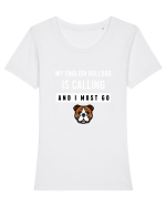 BULLDOG Tricou mânecă scurtă guler larg fitted Damă Expresser