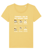 JACK RUSSELL Tricou mânecă scurtă guler larg fitted Damă Expresser