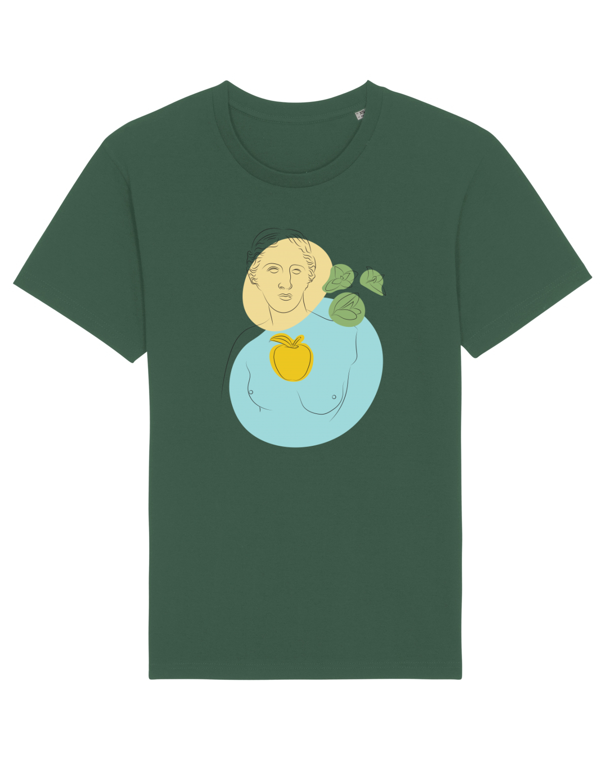 Tricou mânecă scurtă Unisex Rocker Bottle Green