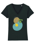 Venus Tricou mânecă scurtă guler V Damă Evoker