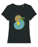 Venus Tricou mânecă scurtă guler larg fitted Damă Expresser