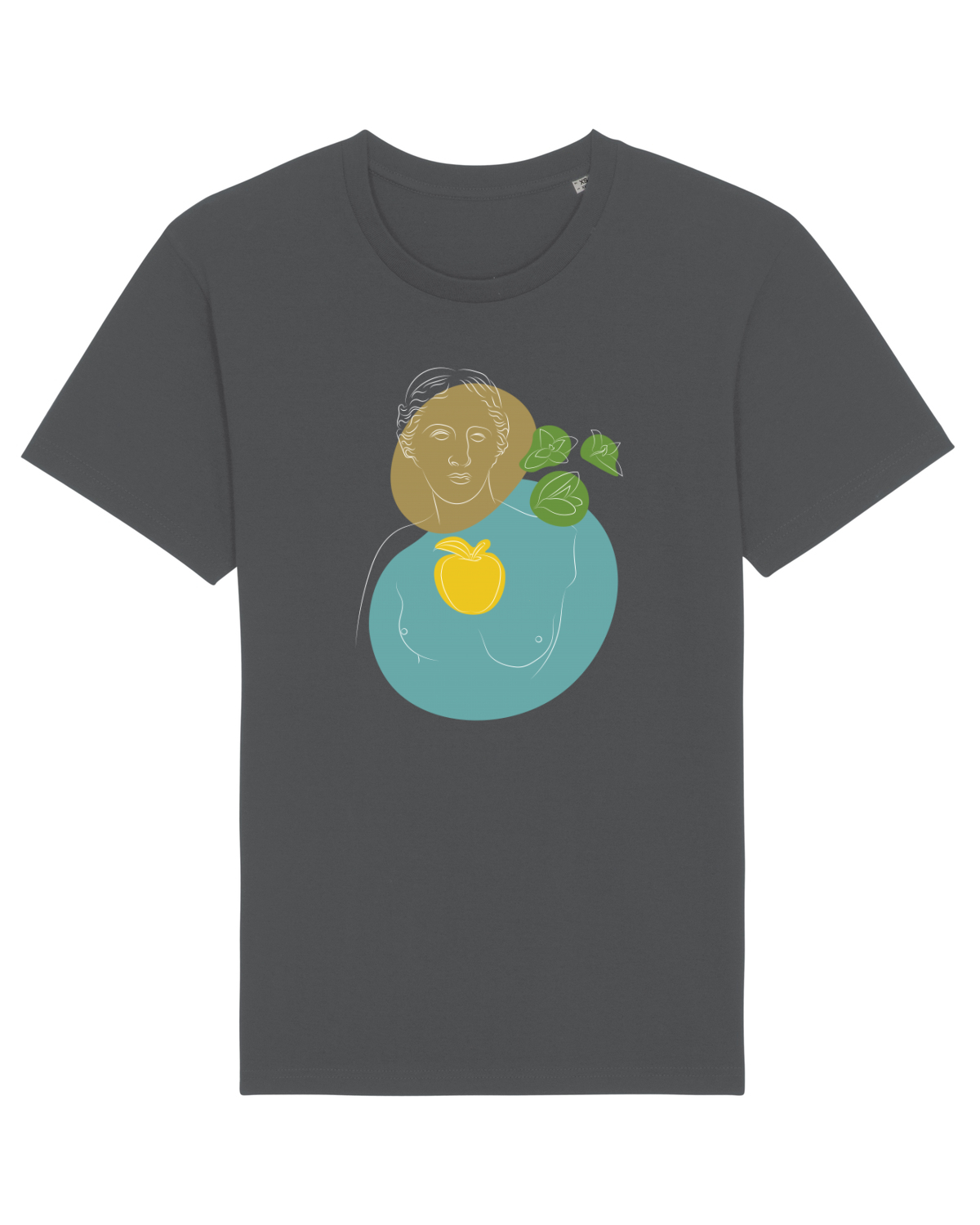 Tricou mânecă scurtă Unisex Rocker Anthracite