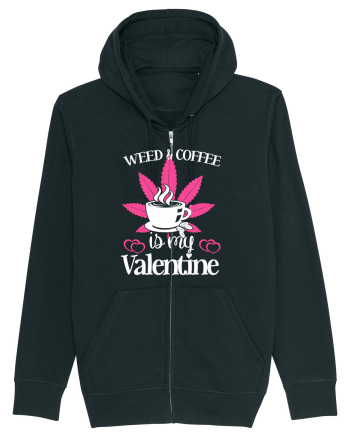 Weed And Coffee Is My Valentine Black