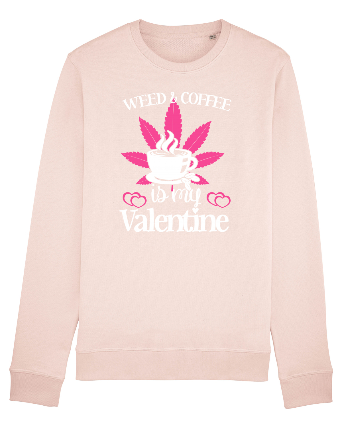 Bluză mânecă lungă Unisex Rise Candy Pink