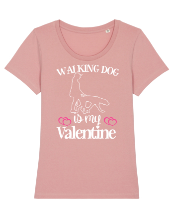 Walking Dog Is My Valentine Canyon Pink