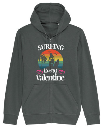 Surfing Is My Valentine Anthracite