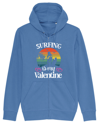 Surfing Is My Valentine Bright Blue
