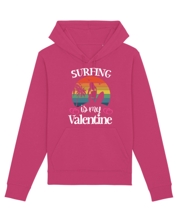 Surfing Is My Valentine Raspberry