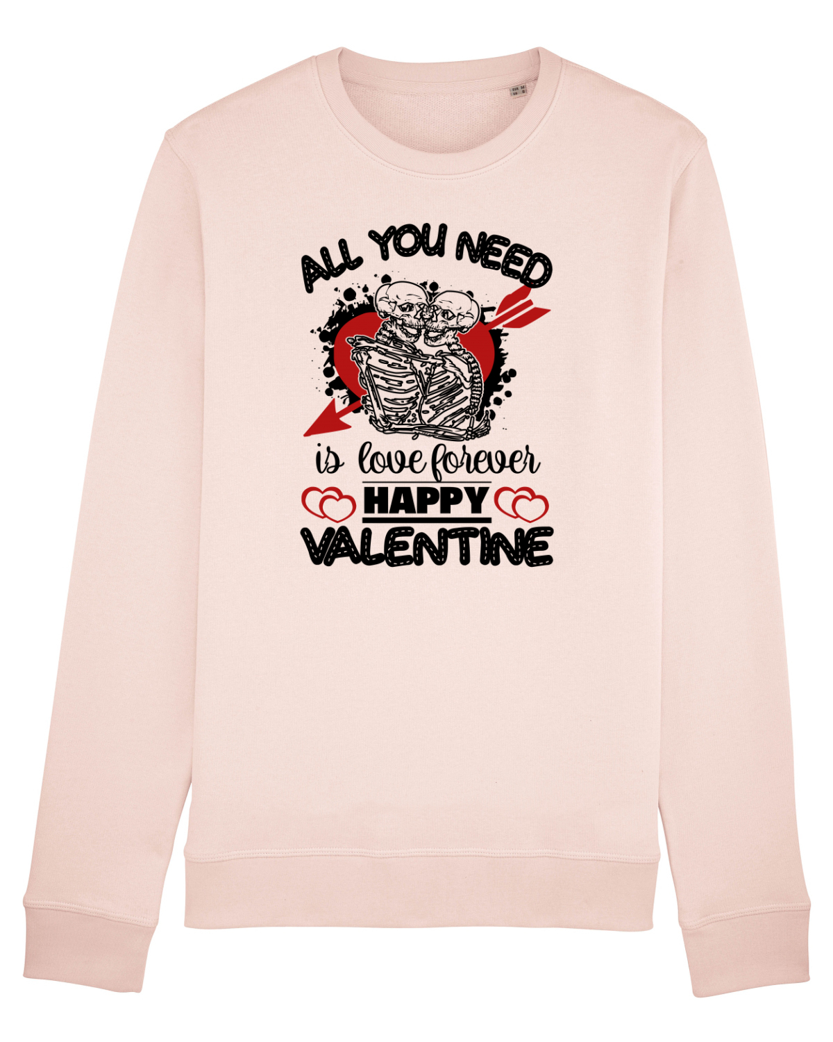 Bluză mânecă lungă Unisex Rise Candy Pink