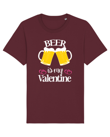 Beer Is My Valentine Burgundy