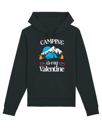 Camping Is My Valentine Black