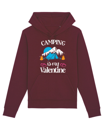 Camping Is My Valentine Burgundy