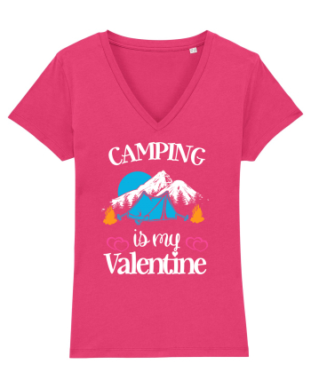 Camping Is My Valentine Raspberry