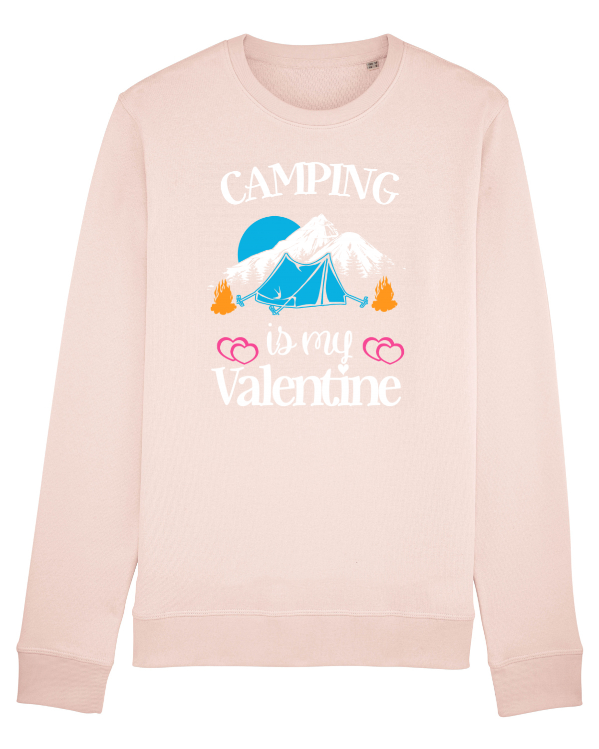 Bluză mânecă lungă Unisex Rise Candy Pink