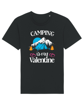Camping Is My Valentine Black
