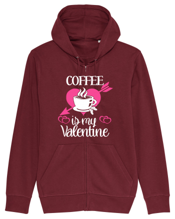 Coffee Is My Valentine Burgundy