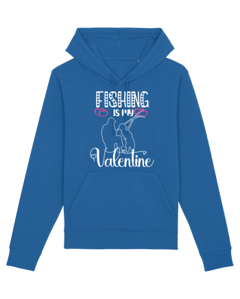 Fishing Is My Valentine Royal Blue