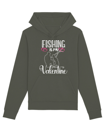 Fishing Is My Valentine Khaki