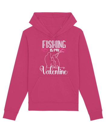 Fishing Is My Valentine Raspberry