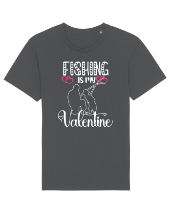 Fishing Is My Valentine Anthracite