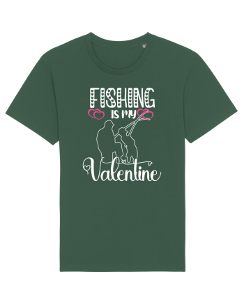 Fishing Is My Valentine Bottle Green
