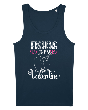 Fishing Is My Valentine Navy