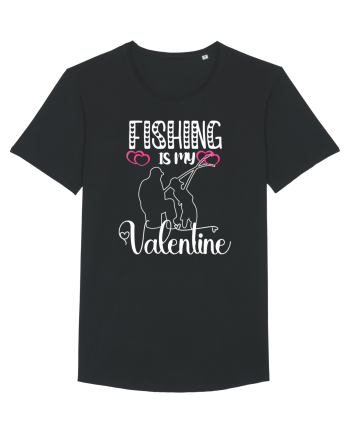 Fishing Is My Valentine Black