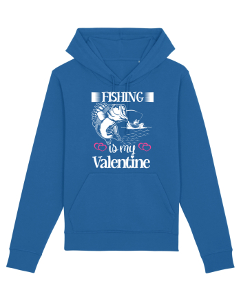 Fishing Is My Valentine Royal Blue
