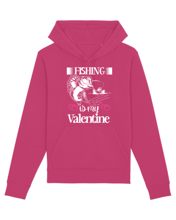 Fishing Is My Valentine Raspberry