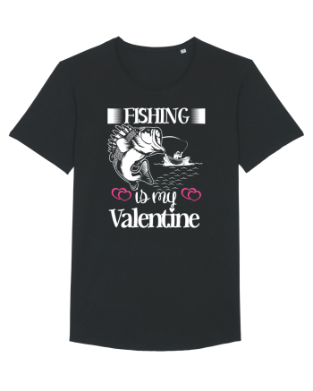 Fishing Is My Valentine Black