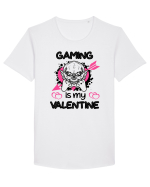 Gaming Is My Valentine Tricou mânecă scurtă guler larg Bărbat Skater