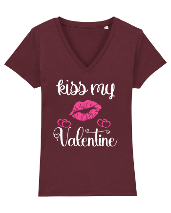 Kiss My Valentine Burgundy