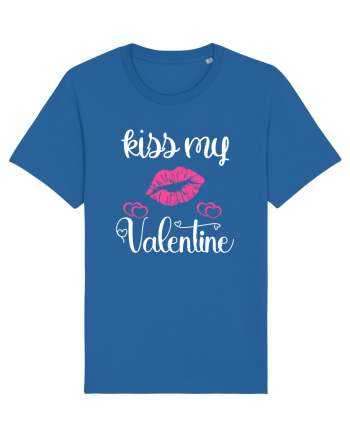 Kiss My Valentine Royal Blue