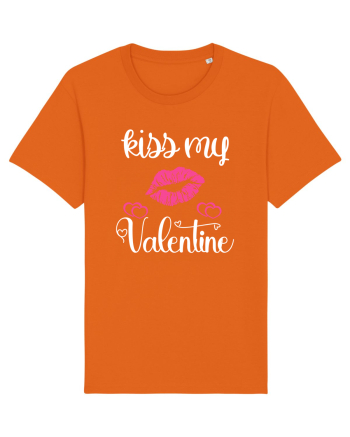 Kiss My Valentine Bright Orange